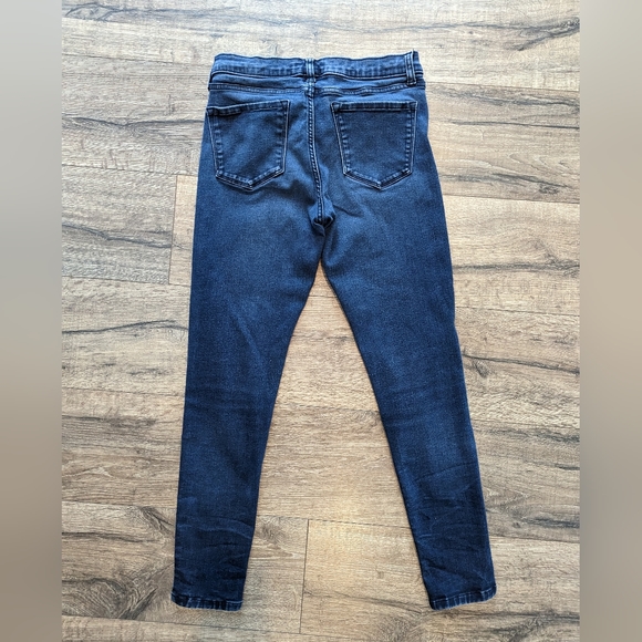 Banana Republic Size 6 / 28 Skinny Blue Jeans Denim Stretchy Ankle 27" Inseam - Picture 3 of 8